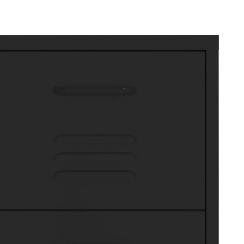 Lady Jillian -  Drawer Cabinet Black 80x35x101,5 cm Steel